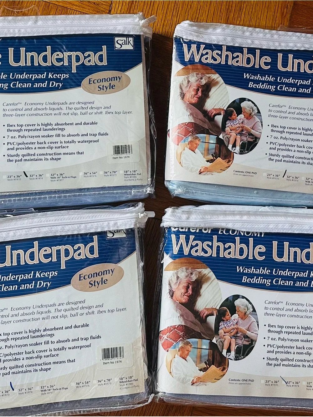 Washable Underpad - Blue - Economy Style